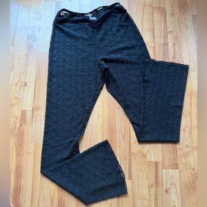 Free People Black Lace Flare Pants